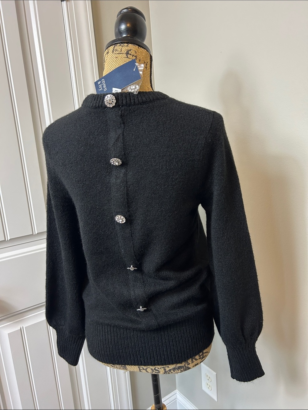 NWT Crown & Ivy black sweater small - Picture 7 of 13